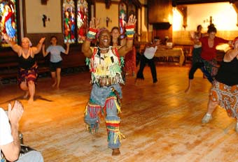 Caro teaching at The Church in Vermont