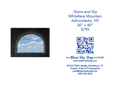 Stone and Sky at Whiteface Mountain :: Adirondacks, NY :: 30” x 40” :: $795