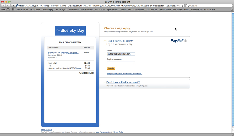 Screenshot with custom banner at checkout as well as tax and shipping integration